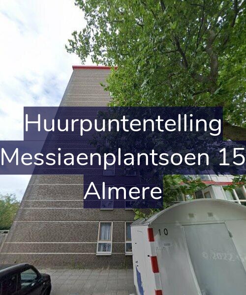 Foto gevel Huurpuntentelling voor Messiaenplantsoen 15, Almere