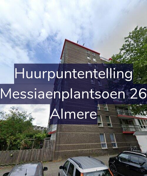 Foto gevel Huurpuntentelling voor Messiaenplantsoen 26, Almere