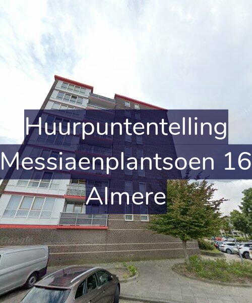 Foto gevel Huurpuntentelling voor Messiaenplantsoen 16, Almere