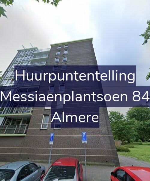 Foto gevel Huurpuntentelling voor Messiaenplantsoen 84, Almere