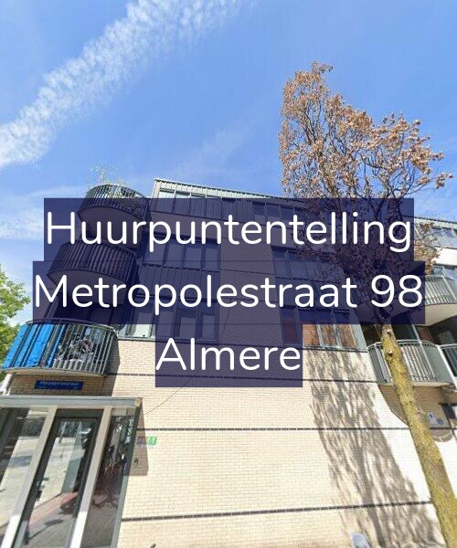 Foto gevel Huurpuntentelling voor Metropolestraat 98, Almere