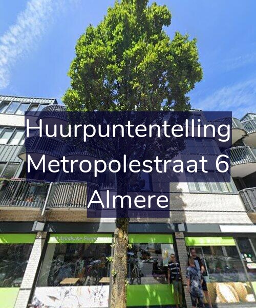 Foto gevel Huurpuntentelling voor Metropolestraat 6, Almere