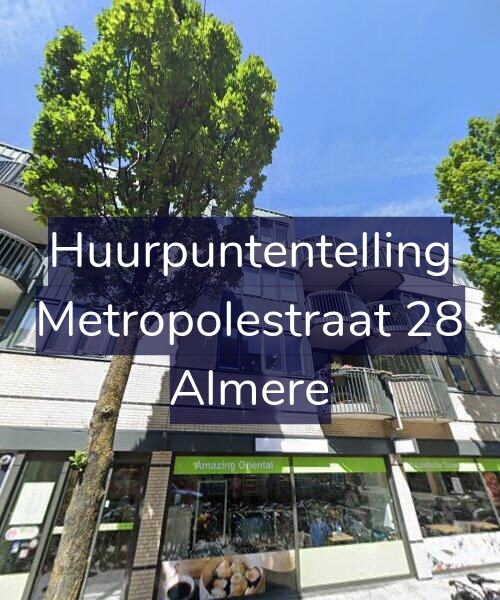 Foto gevel Huurpuntentelling voor Metropolestraat 28, Almere
