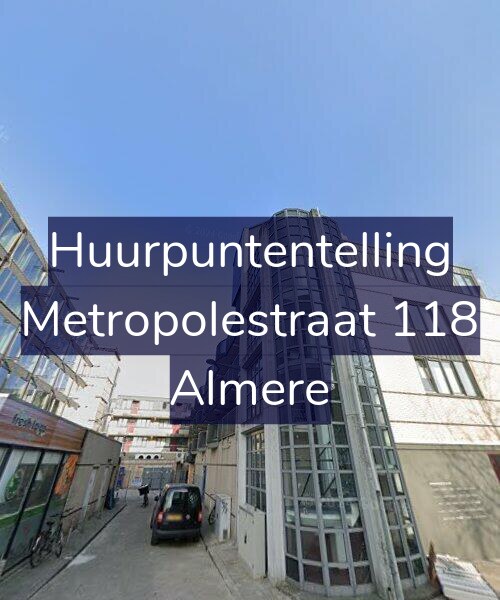 Foto gevel Huurpuntentelling voor Metropolestraat 118, Almere