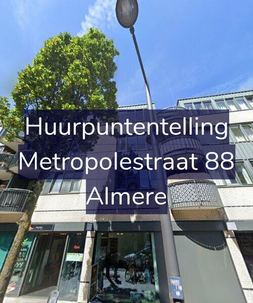 Foto gevel Huurpuntentelling voor Metropolestraat 88, Almere