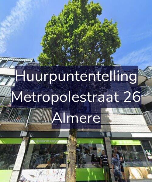Foto gevel Huurpuntentelling voor Metropolestraat 26, Almere