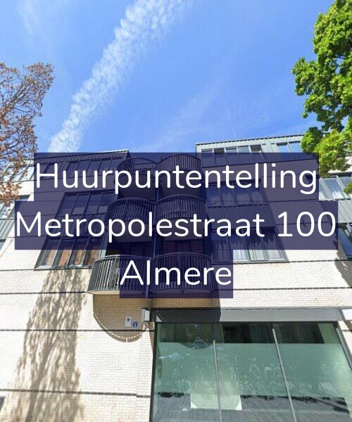 Foto gevel Huurpuntentelling voor Metropolestraat 100, Almere
