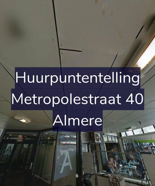 Foto gevel Huurpuntentelling voor Metropolestraat 40, Almere