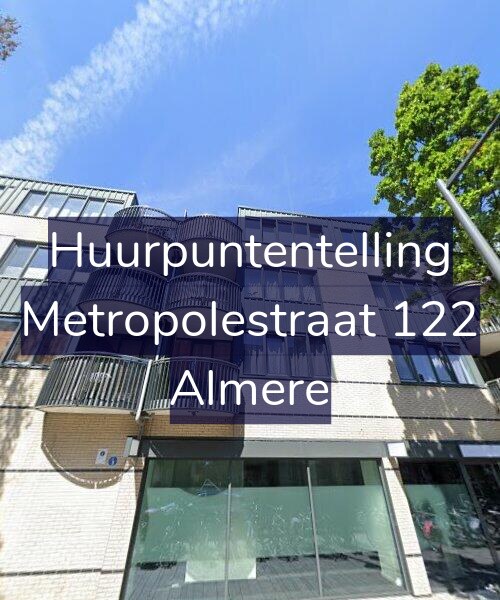 Foto gevel Huurpuntentelling voor Metropolestraat 122, Almere