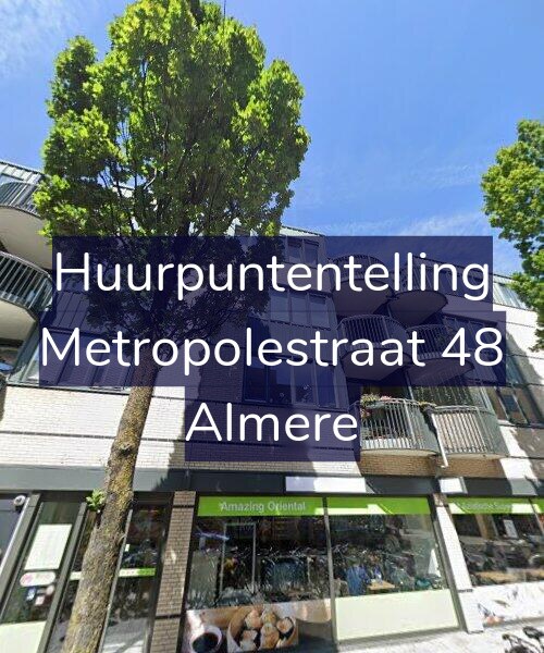 Foto gevel Huurpuntentelling voor Metropolestraat 48, Almere