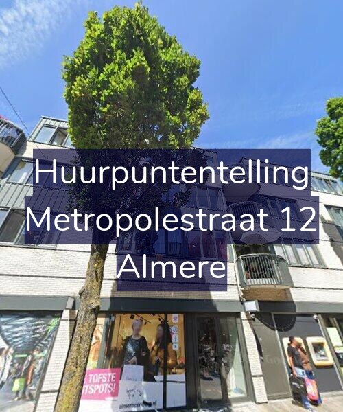Foto gevel Huurpuntentelling voor Metropolestraat 12, Almere