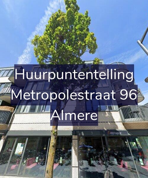 Foto gevel Huurpuntentelling voor Metropolestraat 96, Almere