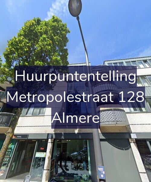 Foto gevel Huurpuntentelling voor Metropolestraat 128, Almere