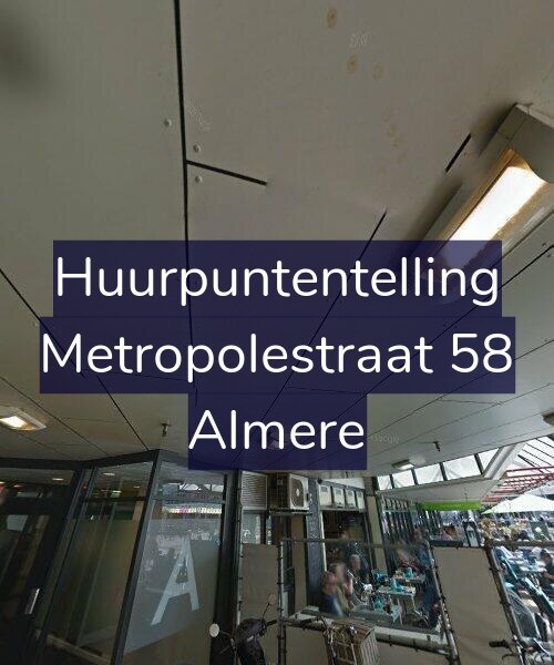 Foto gevel Huurpuntentelling voor Metropolestraat 58, Almere