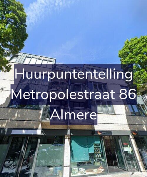 Foto gevel Huurpuntentelling voor Metropolestraat 86, Almere