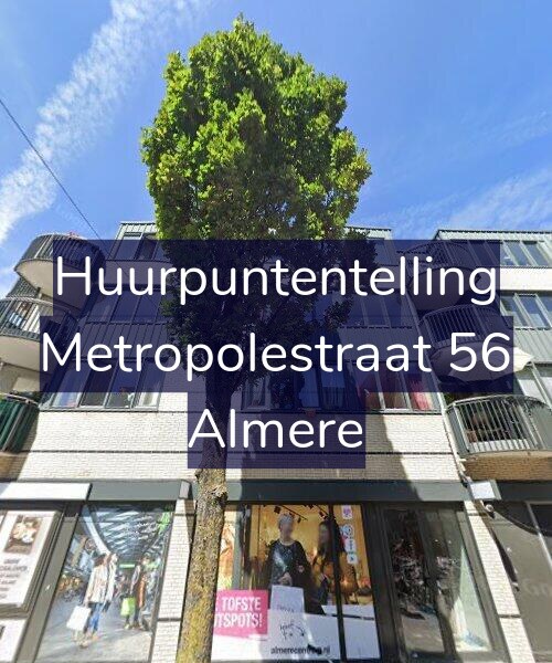 Foto gevel Huurpuntentelling voor Metropolestraat 56, Almere