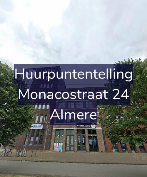 Foto gevel Huurpuntentelling voor Monacostraat 24, Almere