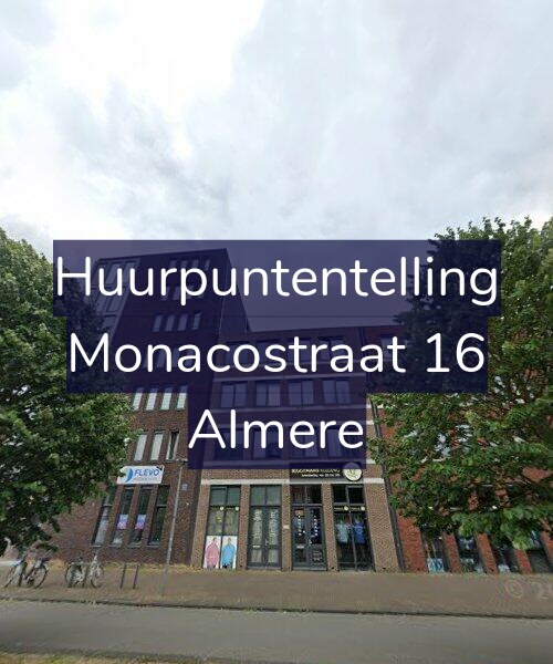 Foto gevel Huurpuntentelling voor Monacostraat 16, Almere