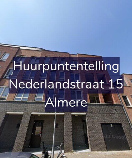 Foto gevel Huurpuntentelling voor Nederlandstraat 15, Almere