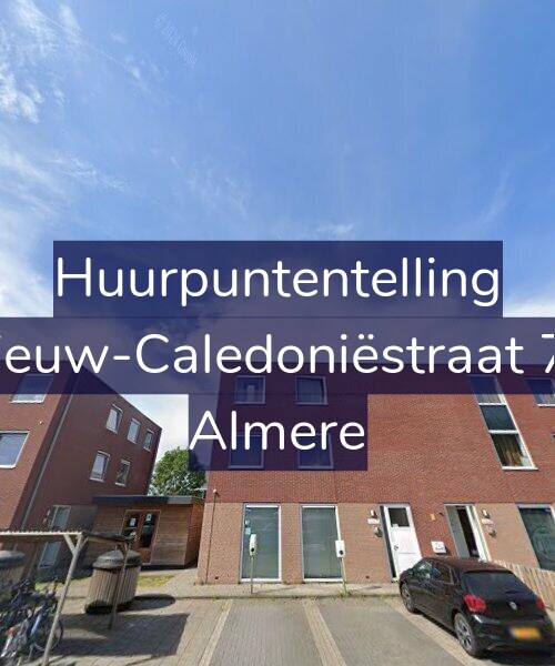Foto gevel Huurpuntentelling voor Nieuw-Caledoniëstraat 71, Almere