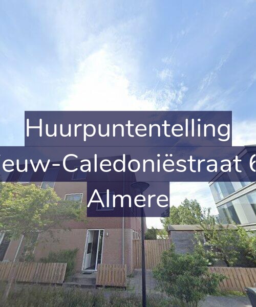 Foto gevel Huurpuntentelling voor Nieuw-Caledoniëstraat 63, Almere