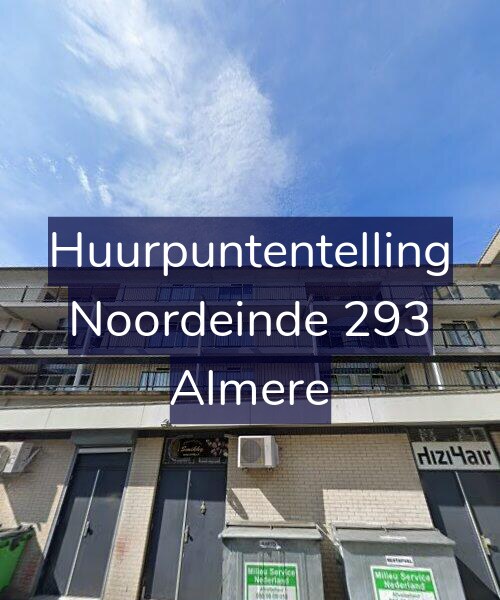 Foto gevel Huurpuntentelling voor Noordeinde 293, Almere