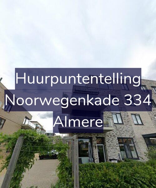 Foto gevel Huurpuntentelling voor Noorwegenkade 334, Almere