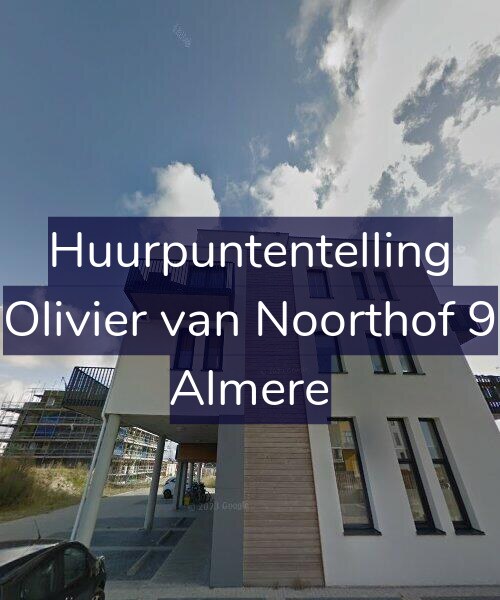 Foto gevel Huurpuntentelling voor Olivier van Noorthof 9, Almere