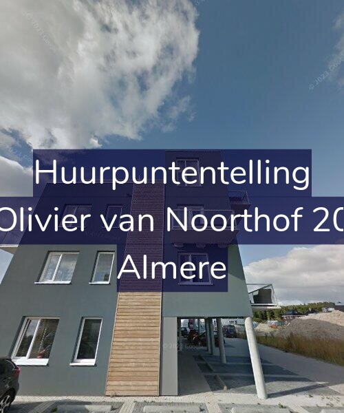 Foto gevel Huurpuntentelling voor Olivier van Noorthof 20, Almere
