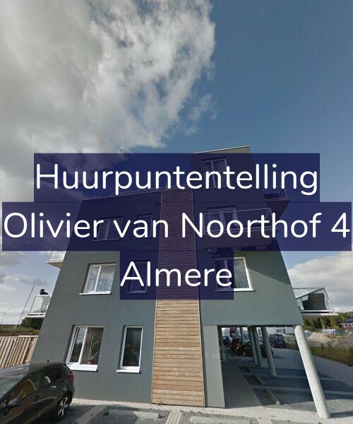 Foto gevel Huurpuntentelling voor Olivier van Noorthof 4, Almere