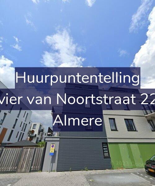 Foto gevel Huurpuntentelling voor Olivier van Noortstraat 22-Q, Almere