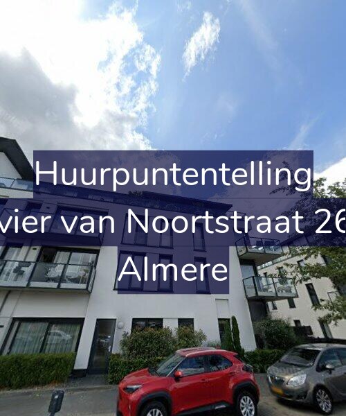 Foto gevel Huurpuntentelling voor Olivier van Noortstraat 26-N, Almere