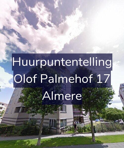 Foto gevel Huurpuntentelling voor Olof Palmehof 17, Almere