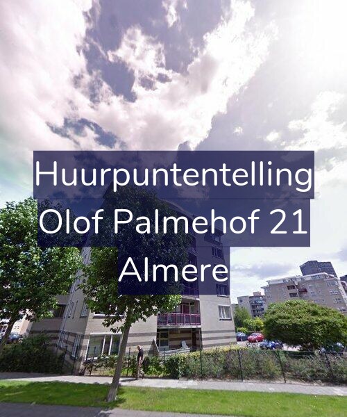 Foto gevel Huurpuntentelling voor Olof Palmehof 21, Almere