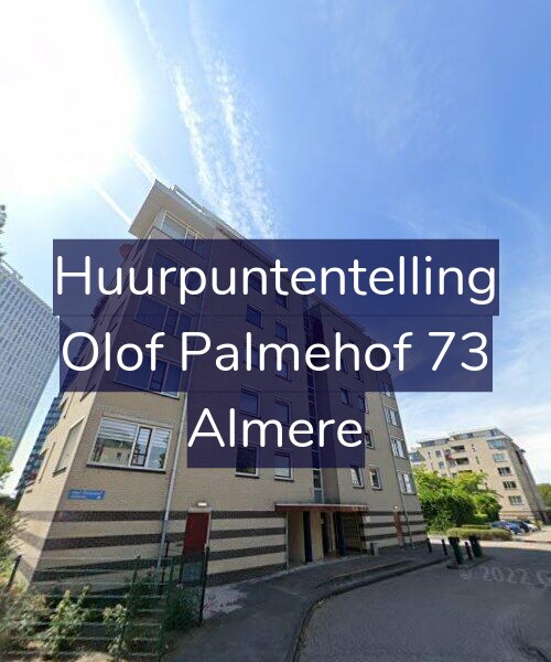 Foto gevel Huurpuntentelling voor Olof Palmehof 73, Almere