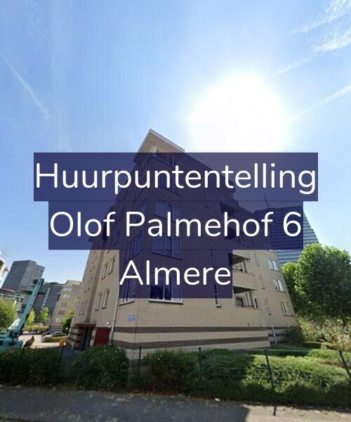 Foto gevel Huurpuntentelling voor Olof Palmehof 6, Almere