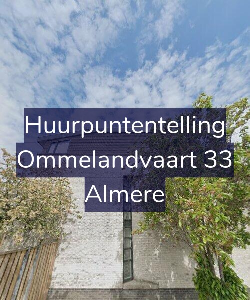 Foto gevel Huurpuntentelling voor Ommelandvaart 33, Almere