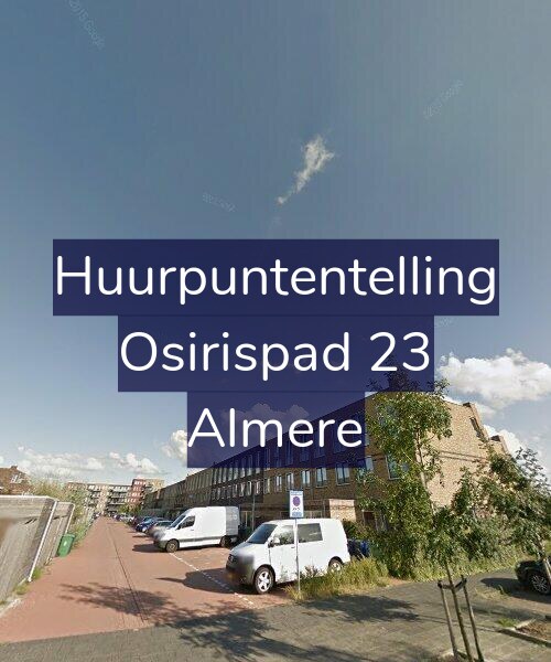 Foto gevel Huurpuntentelling voor Osirispad 23, Almere