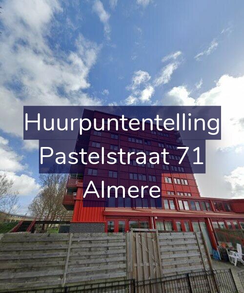 Foto gevel Huurpuntentelling voor Pastelstraat 71, Almere