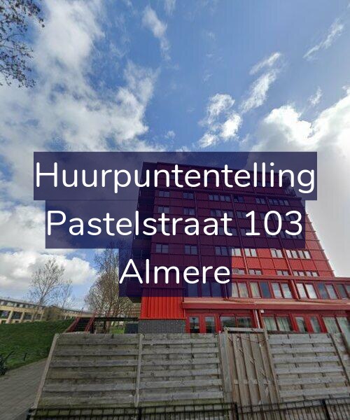 Foto gevel Huurpuntentelling voor Pastelstraat 103, Almere