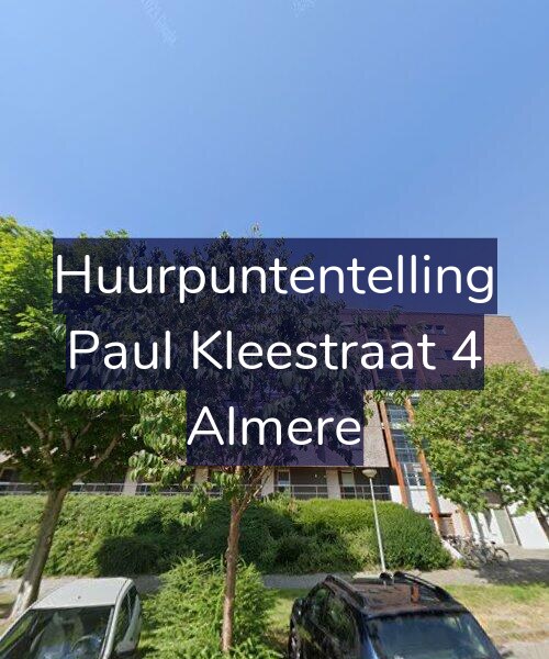 Foto gevel Huurpuntentelling voor Paul Kleestraat 4, Almere