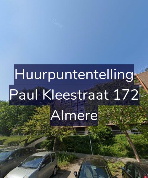 Foto gevel Huurpuntentelling voor Paul Kleestraat 172, Almere