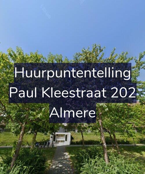 Foto gevel Huurpuntentelling voor Paul Kleestraat 202, Almere