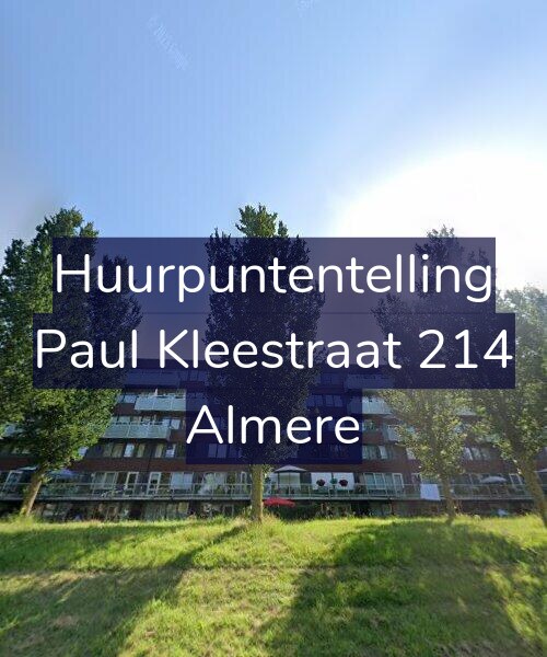 Foto gevel Huurpuntentelling voor Paul Kleestraat 214, Almere