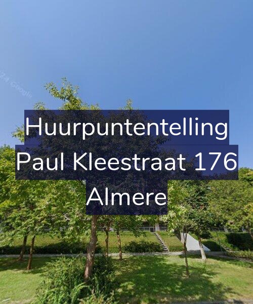 Foto gevel Huurpuntentelling voor Paul Kleestraat 176, Almere