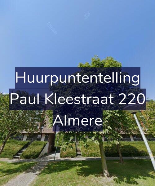 Foto gevel Huurpuntentelling voor Paul Kleestraat 220, Almere