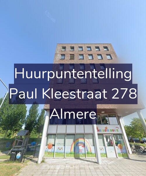 Foto gevel Huurpuntentelling voor Paul Kleestraat 278, Almere