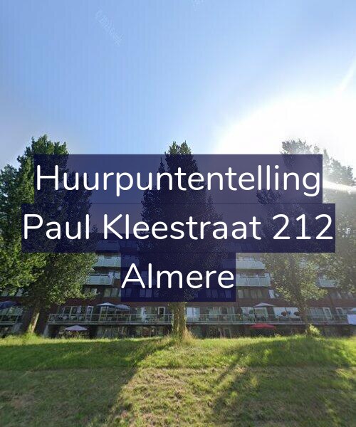 Foto gevel Huurpuntentelling voor Paul Kleestraat 212, Almere