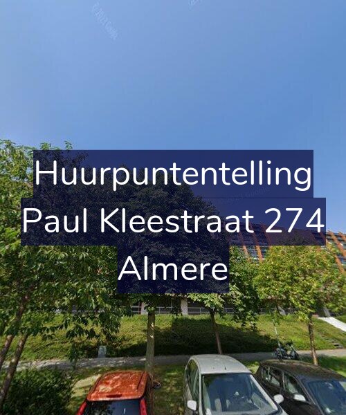 Foto gevel Huurpuntentelling voor Paul Kleestraat 274, Almere