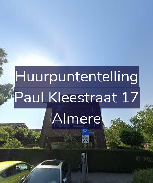 Foto gevel Huurpuntentelling voor Paul Kleestraat 17, Almere
